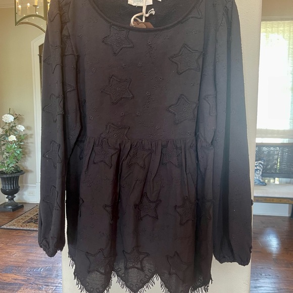 New, never worn black blouse from Anthropologie. - Picture 8 of 9